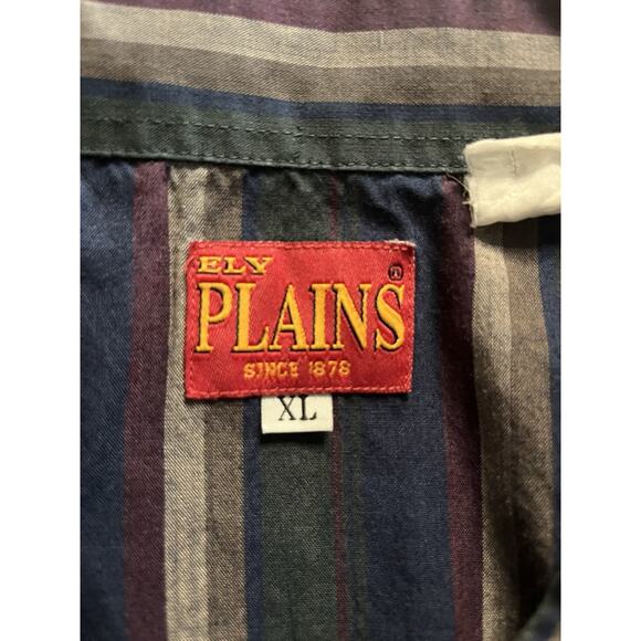 Vintage Ely Plains Western Shirt – XL – Striped Snap Button - Picture 3 of 7